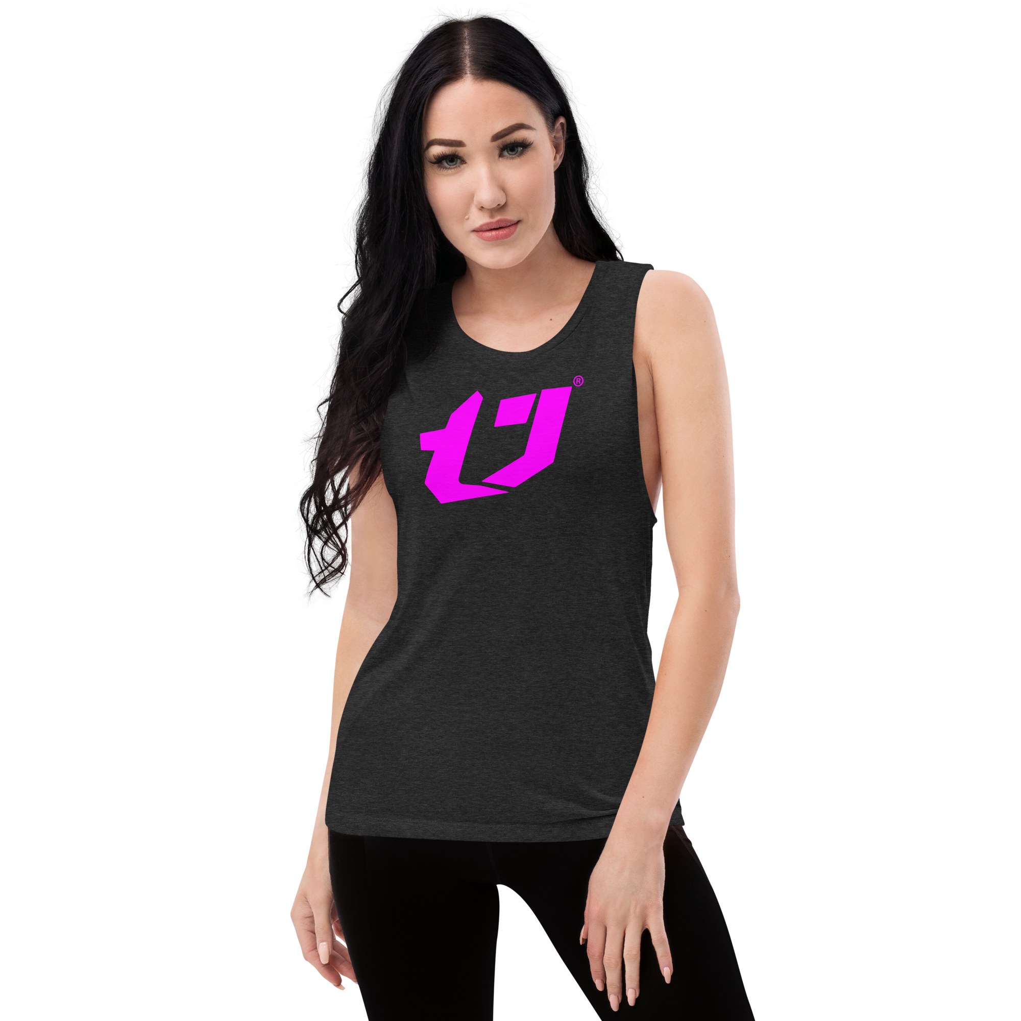 N'Trench Magenta Logo Women/Ladies Muscle Tank