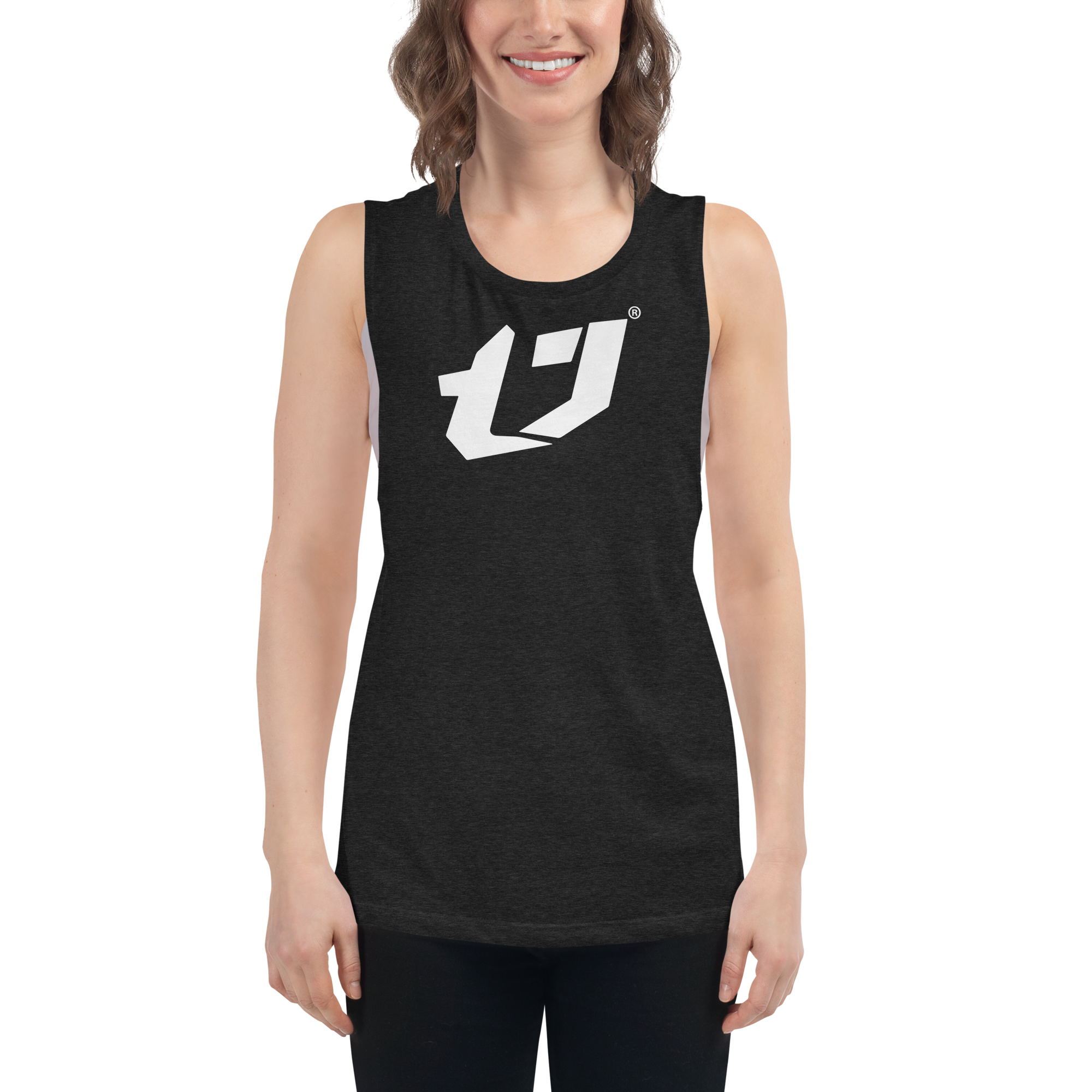 N'Trench White Logo Women/Ladies Muscle Tank