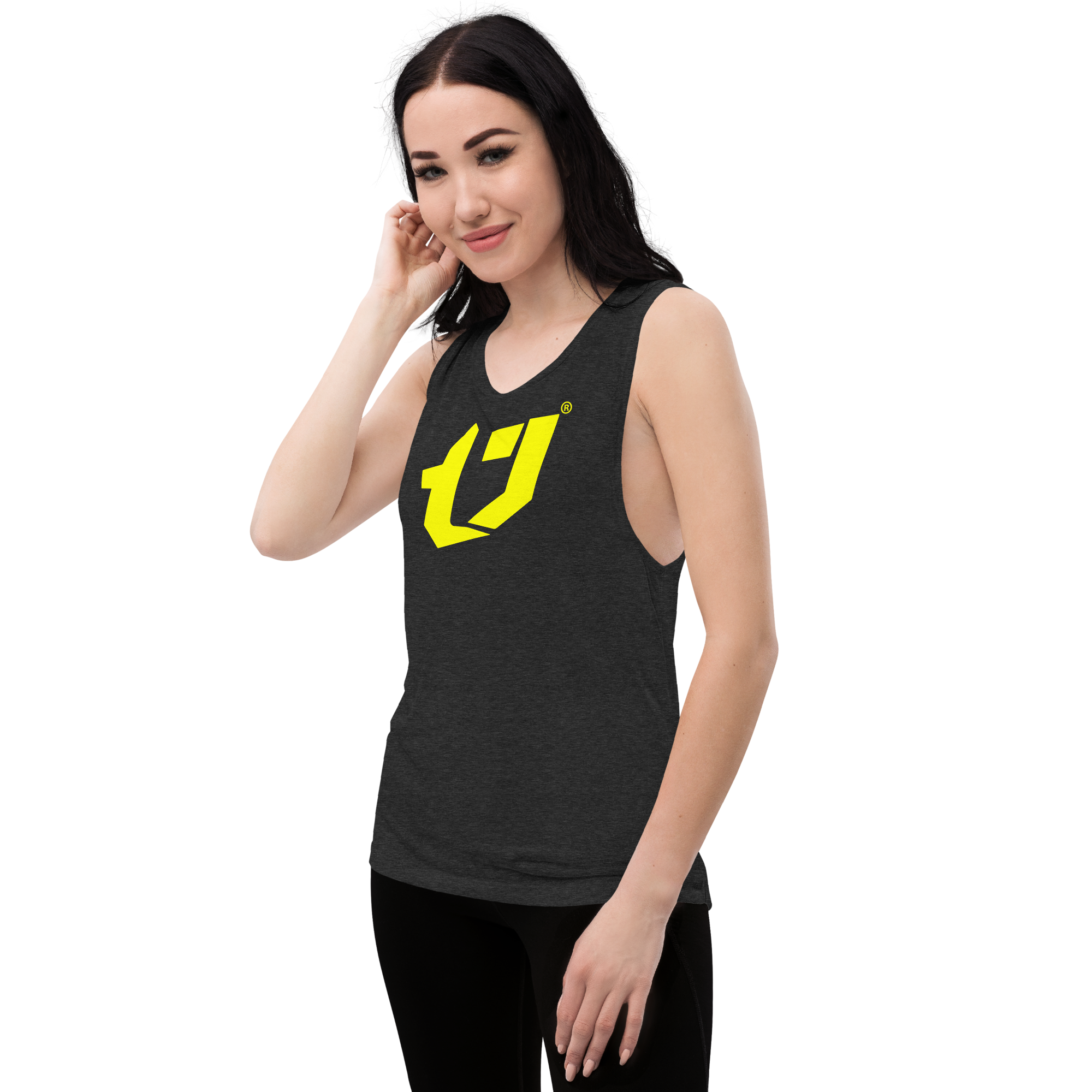 N'Trench Yellow Logo Women/Ladies Muscle Tank