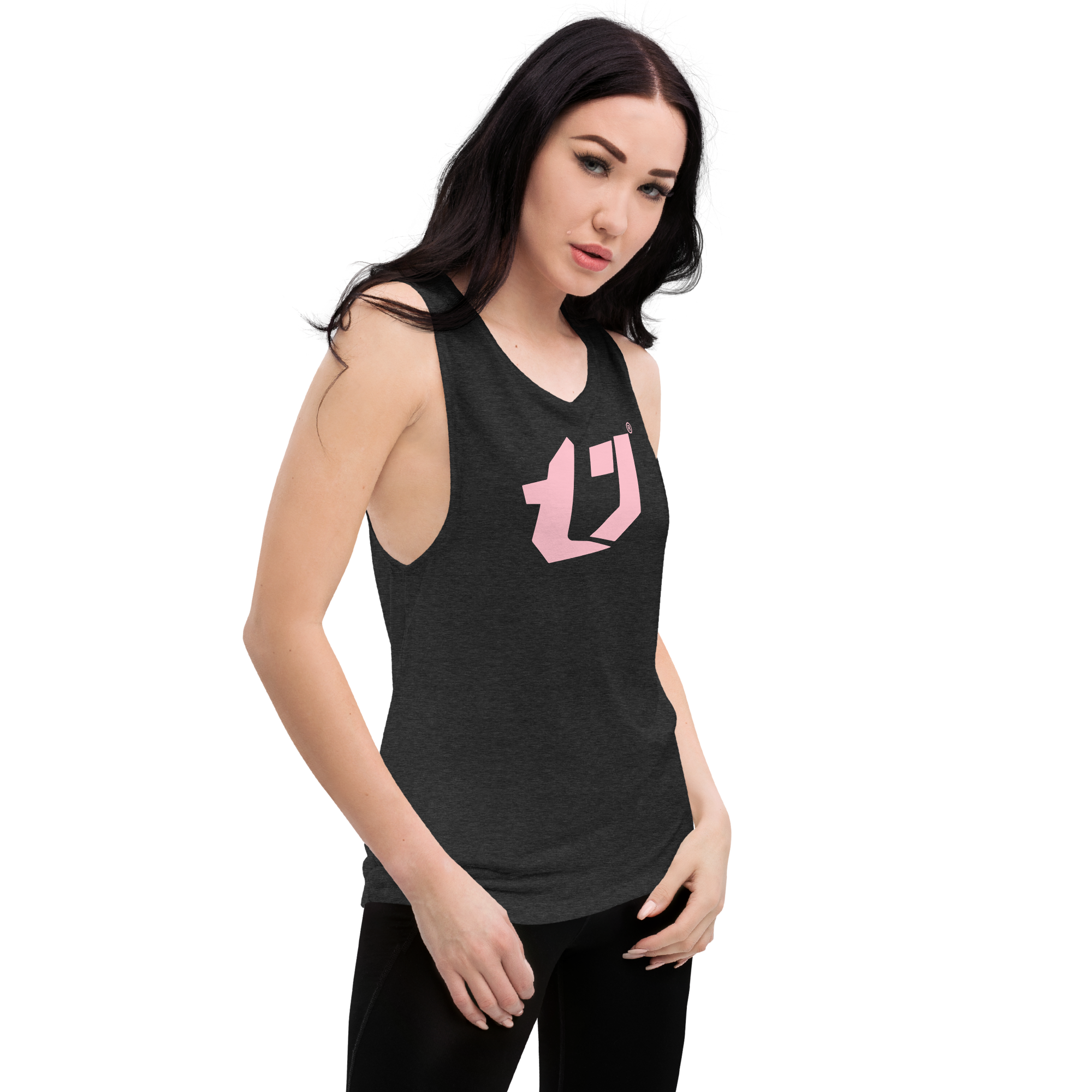 N'Trench Pink Logo Women/Ladies Muscle Tank