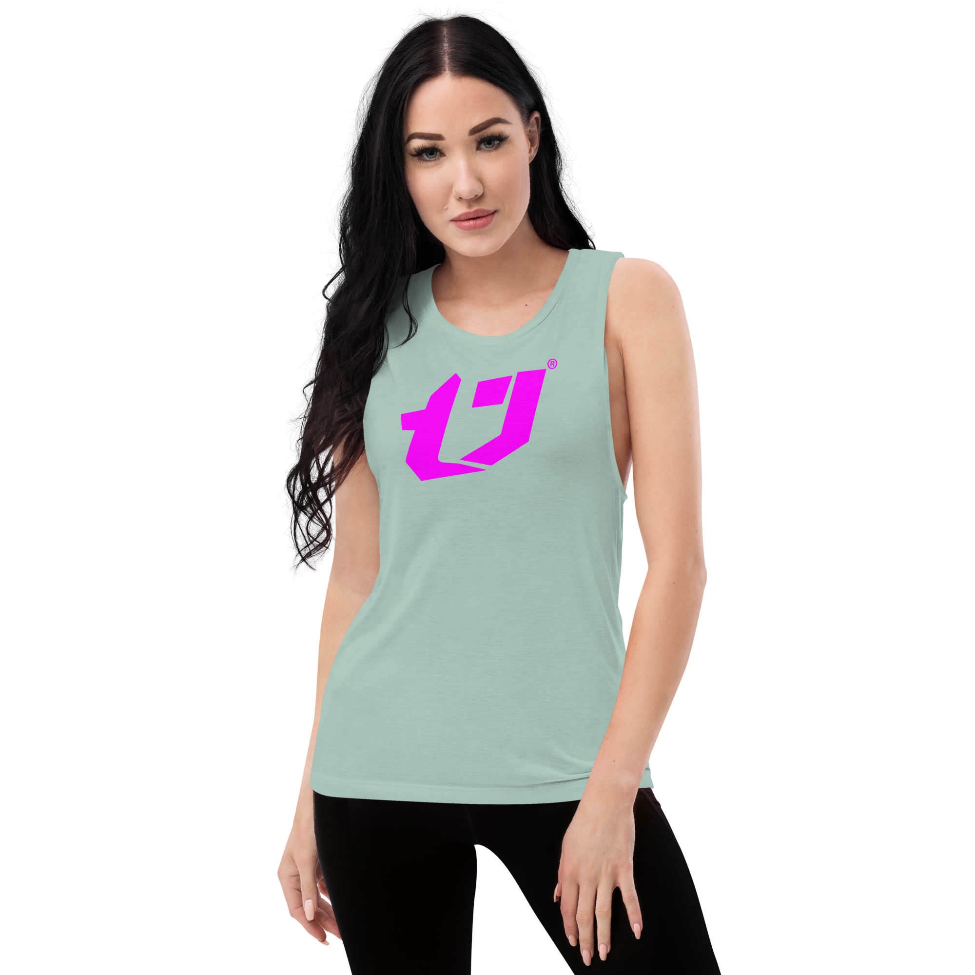 N'Trench Magenta Logo Women/Ladies Muscle Tank