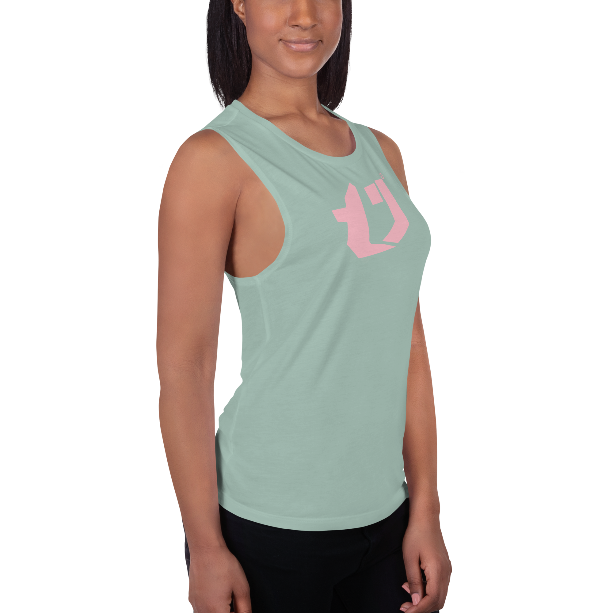 N'Trench Pink Logo Women/Ladies Muscle Tank