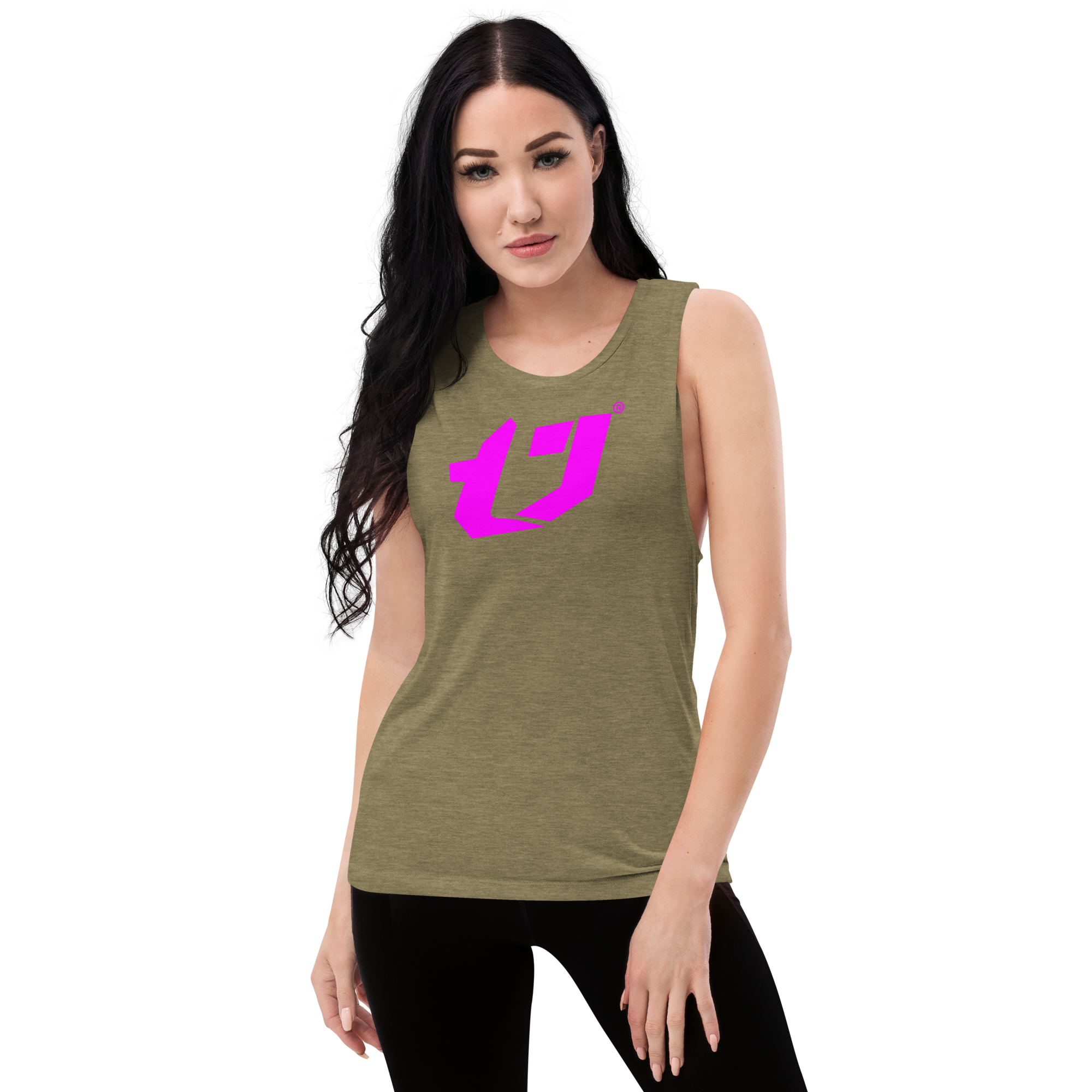 N'Trench Magenta Logo Women/Ladies Muscle Tank