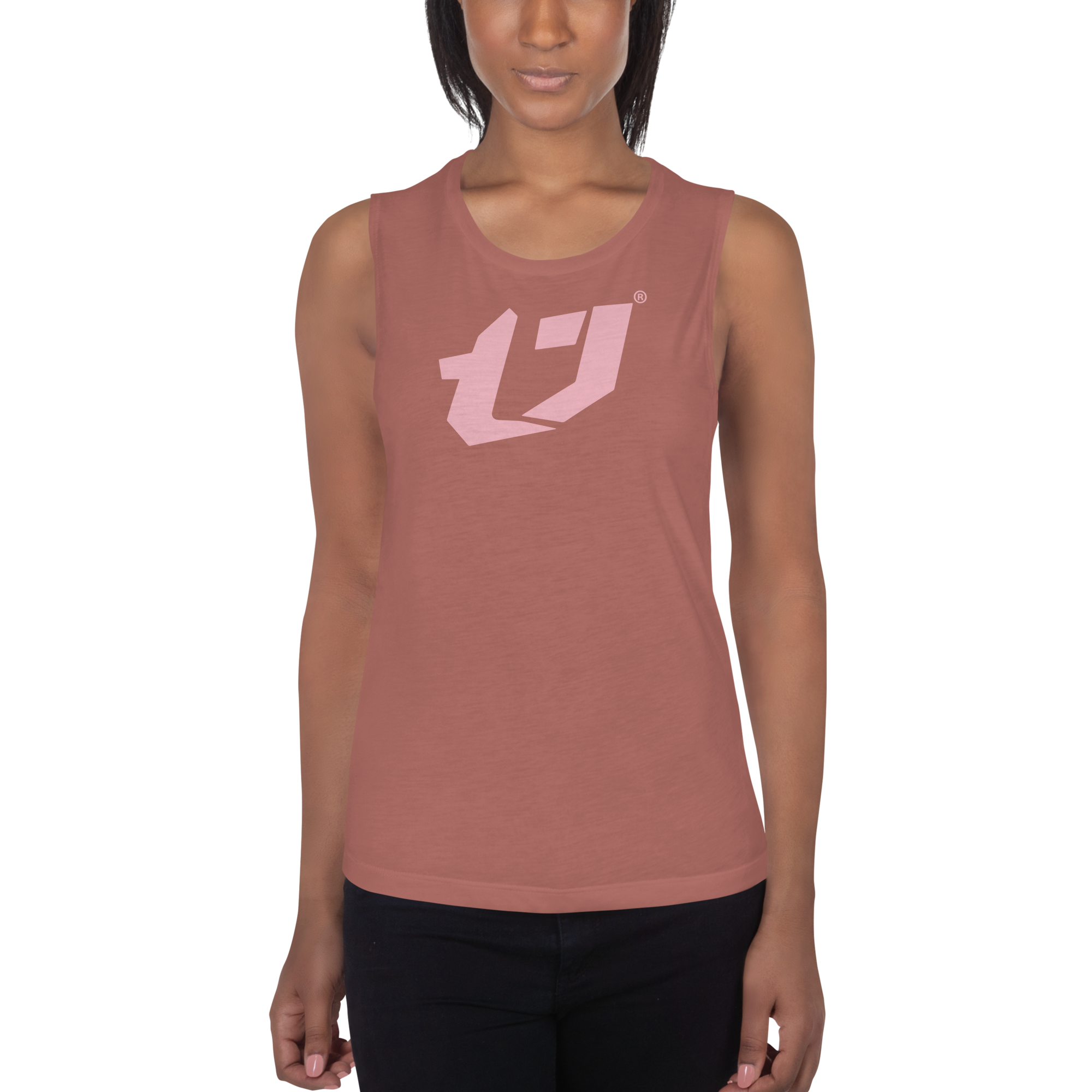 N'Trench Pink Logo Women/Ladies Muscle Tank