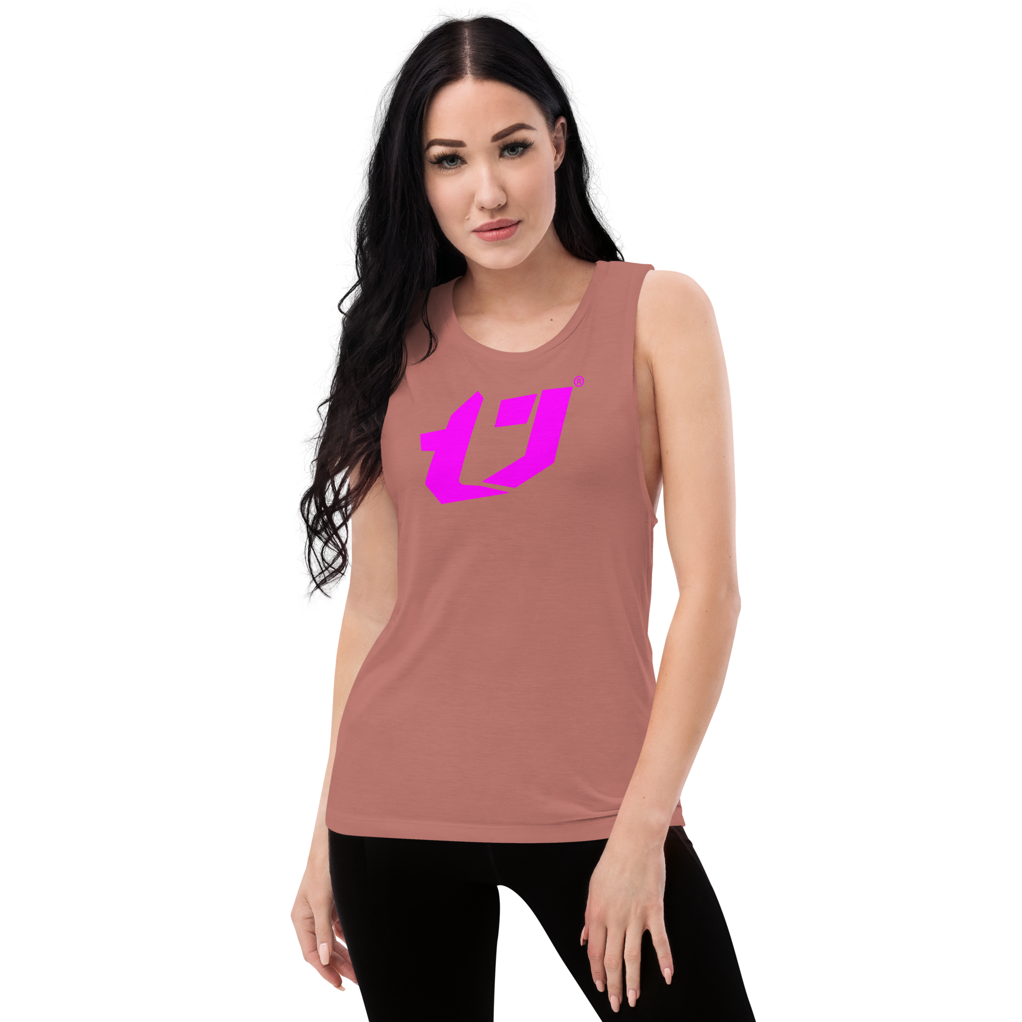 N'Trench Magenta Logo Women/Ladies Muscle Tank