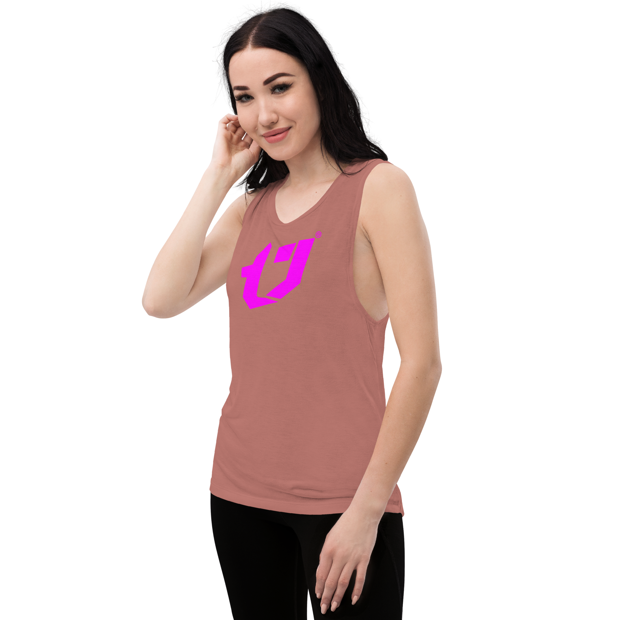 N'Trench Magenta Logo Women/Ladies Muscle Tank