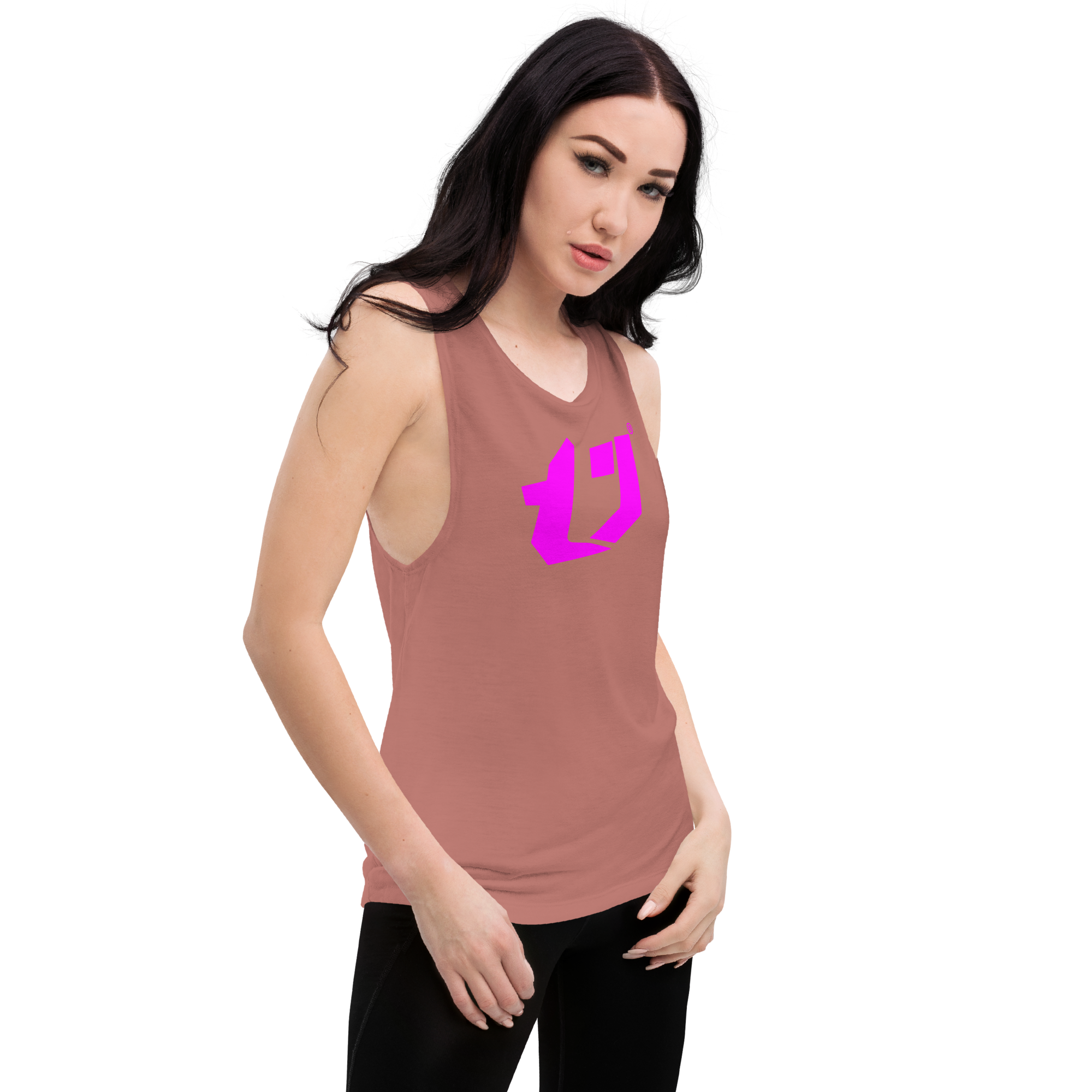 N'Trench Magenta Logo Women/Ladies Muscle Tank