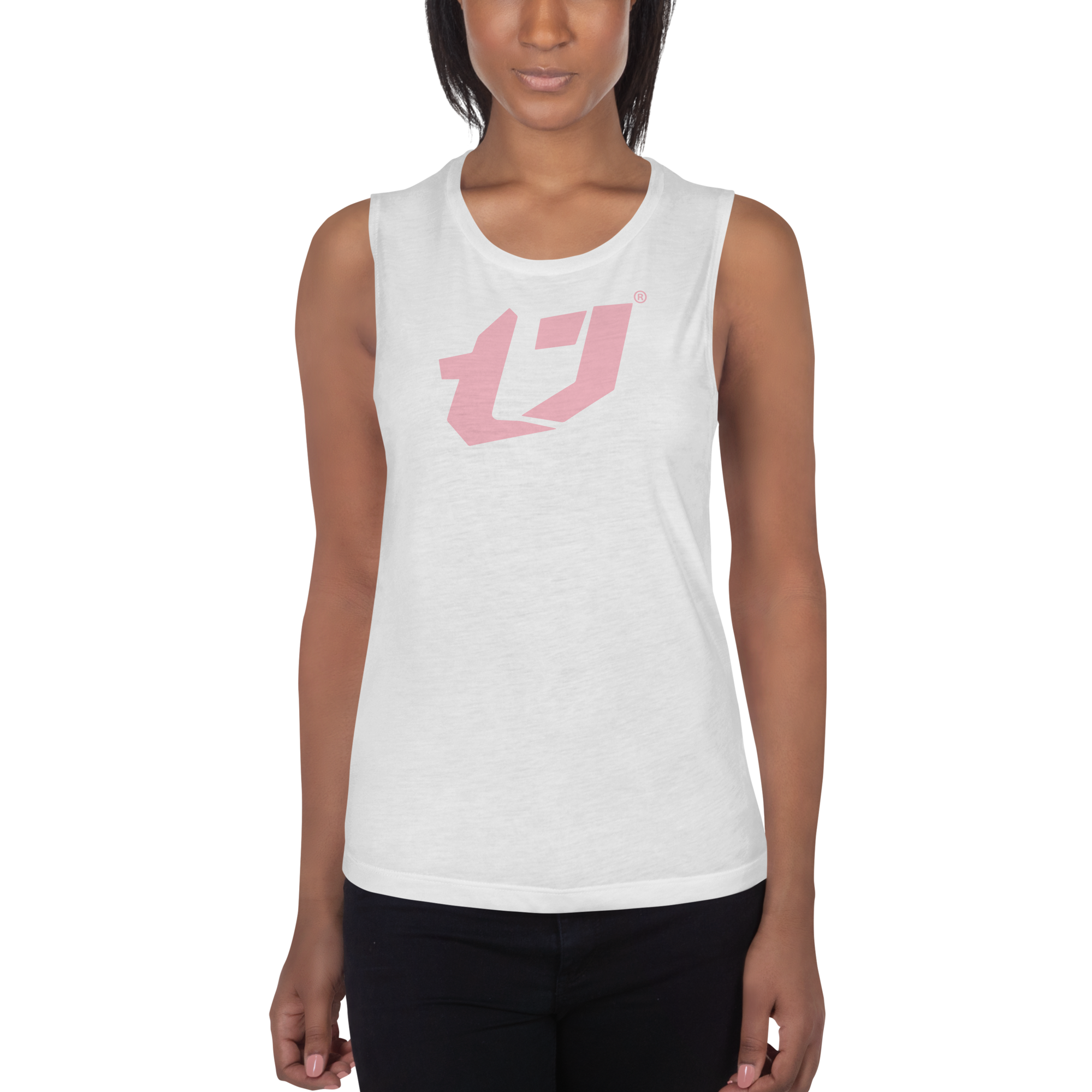 N'Trench Pink Logo Women/Ladies Muscle Tank