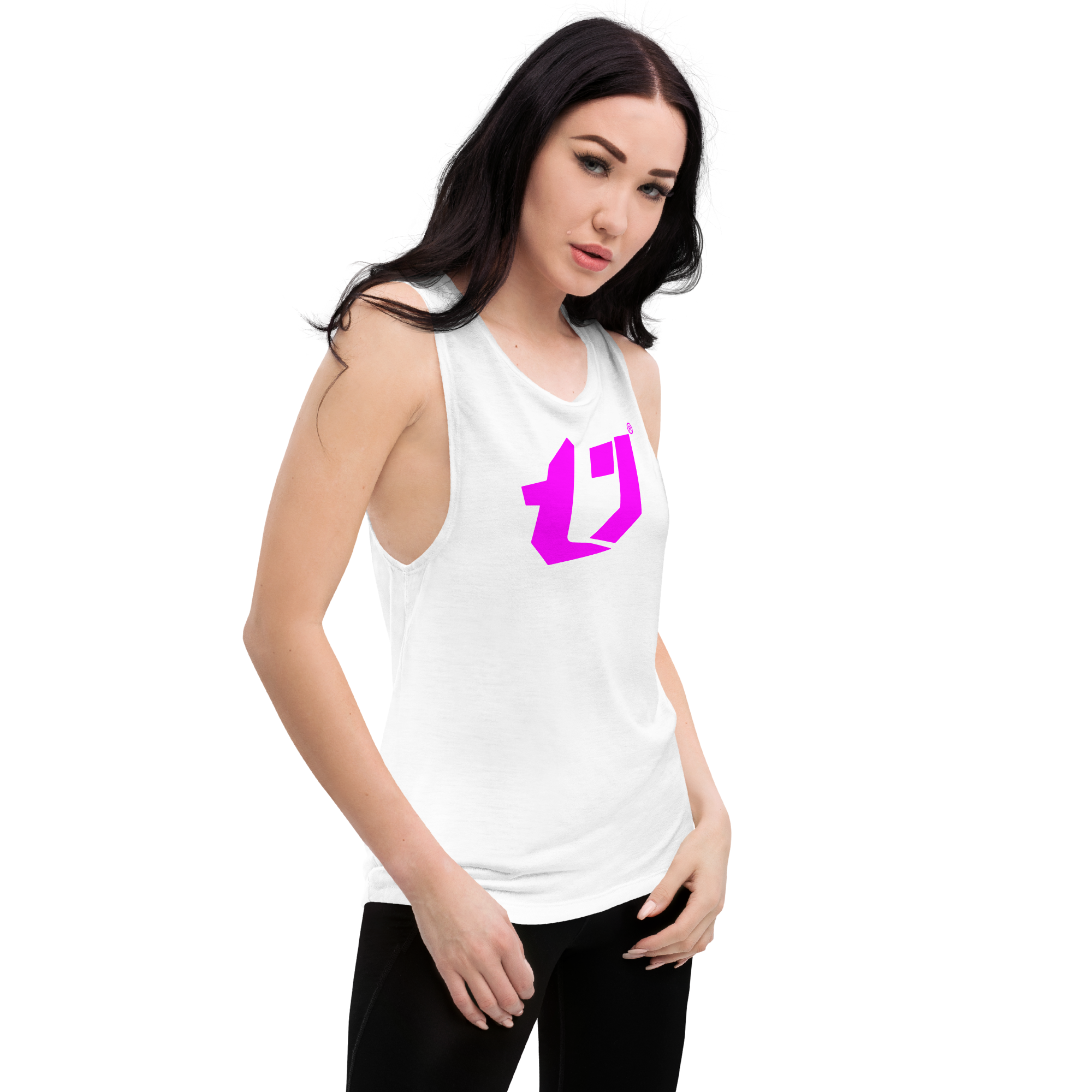 N'Trench Magenta Logo Women/Ladies Muscle Tank