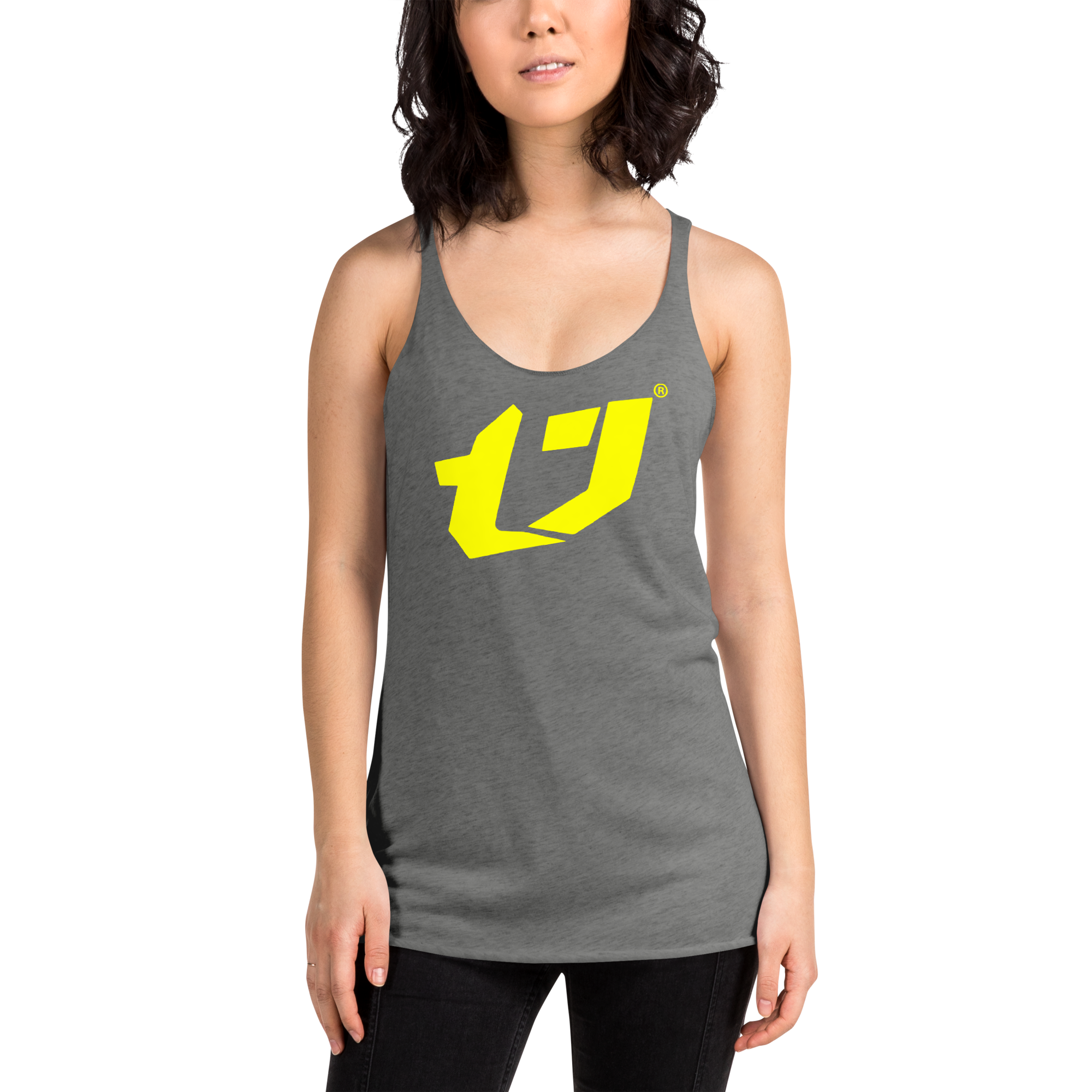 N'Trench Yellow Logo Women/Ladies Racerback Tank