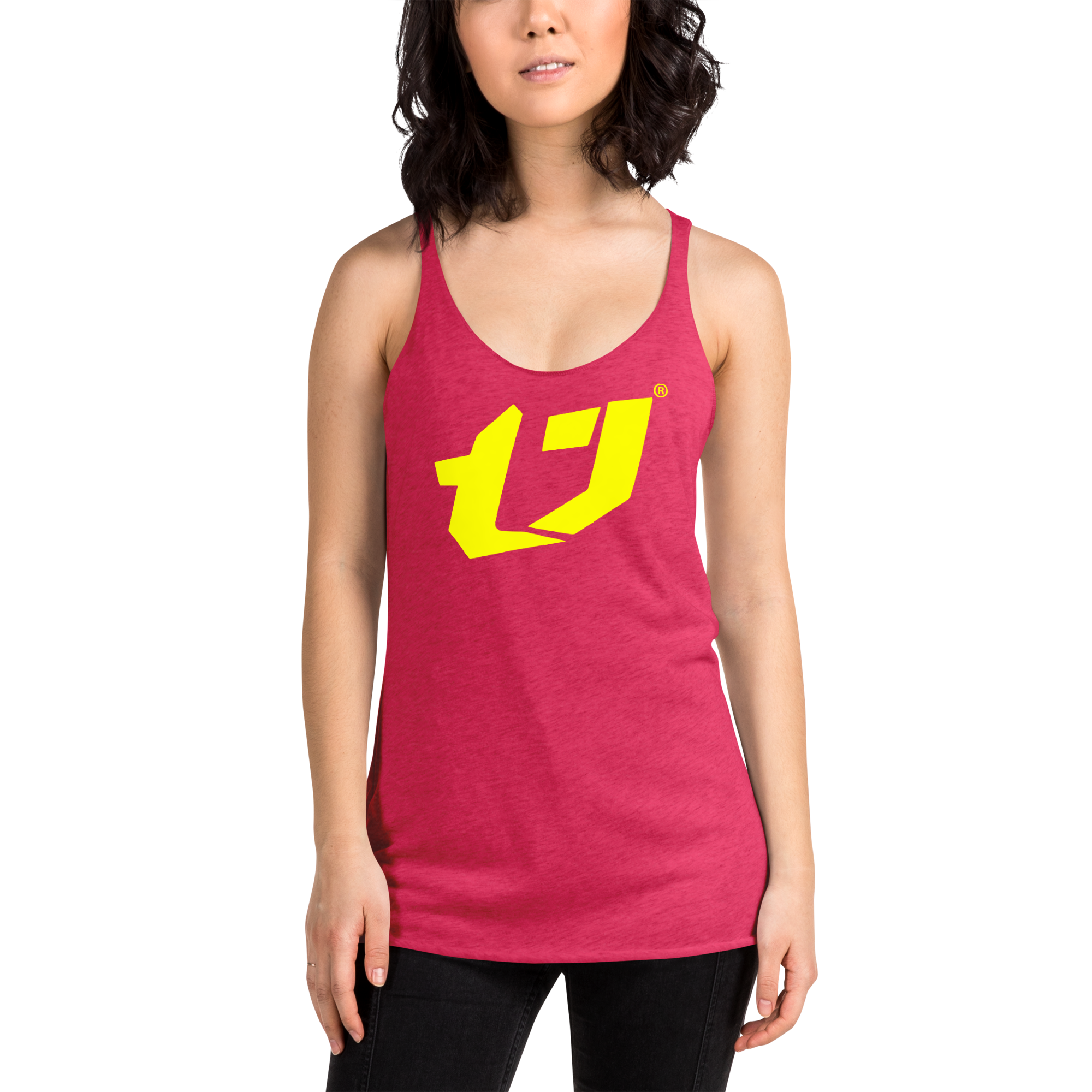 N'Trench Yellow Logo Women/Ladies Racerback Tank