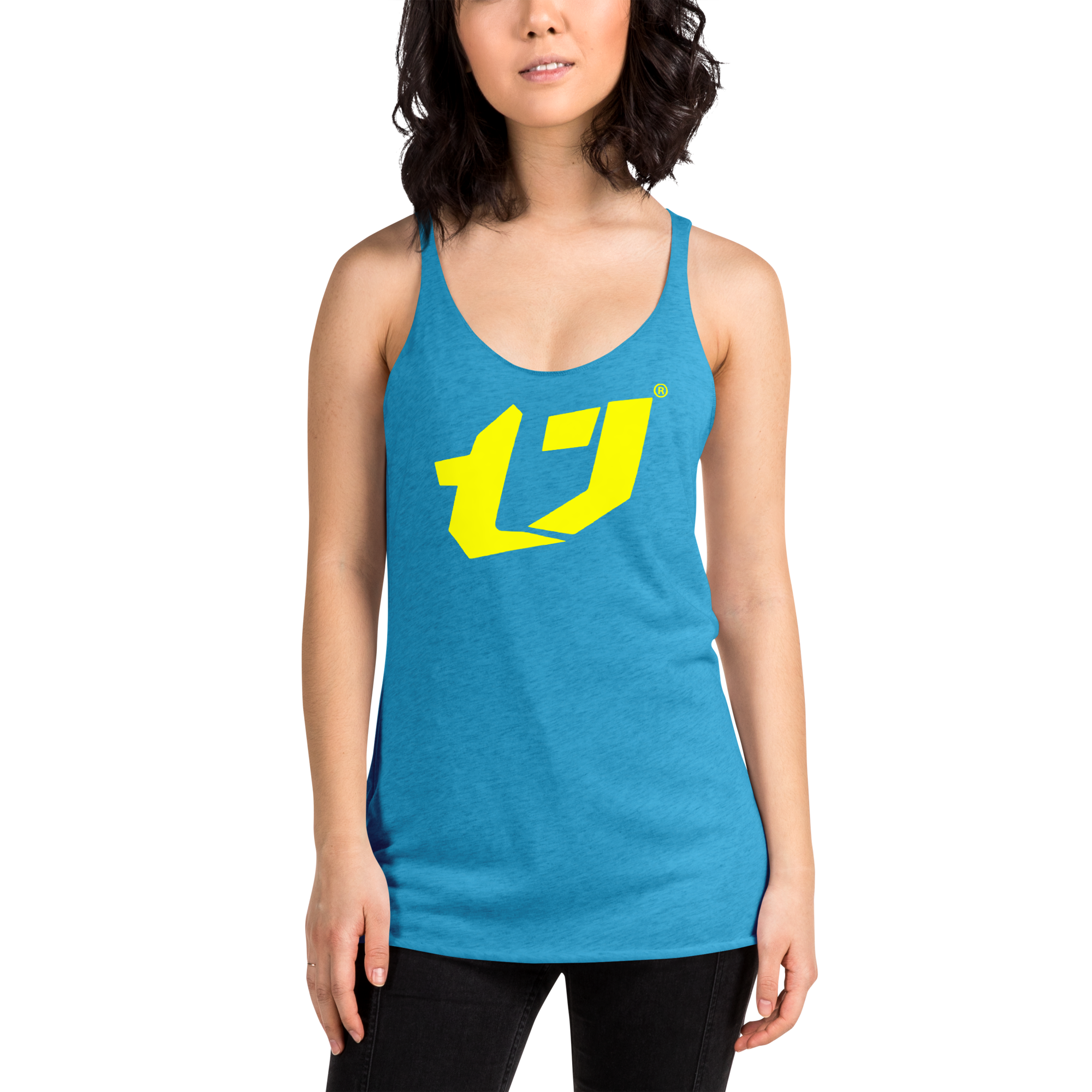 N'Trench Yellow Logo Women/Ladies Racerback Tank