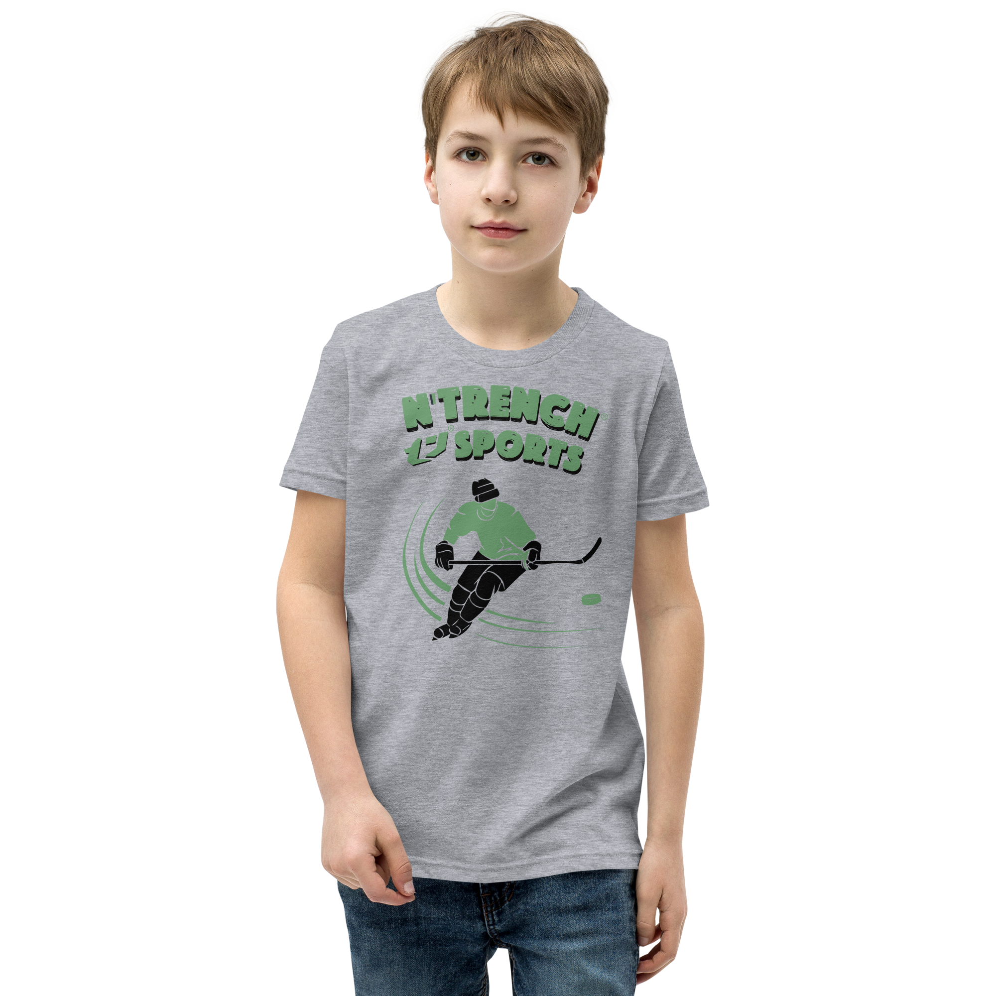 N'Trench Boys Hockey Youth Short Sleeve T-Shirt