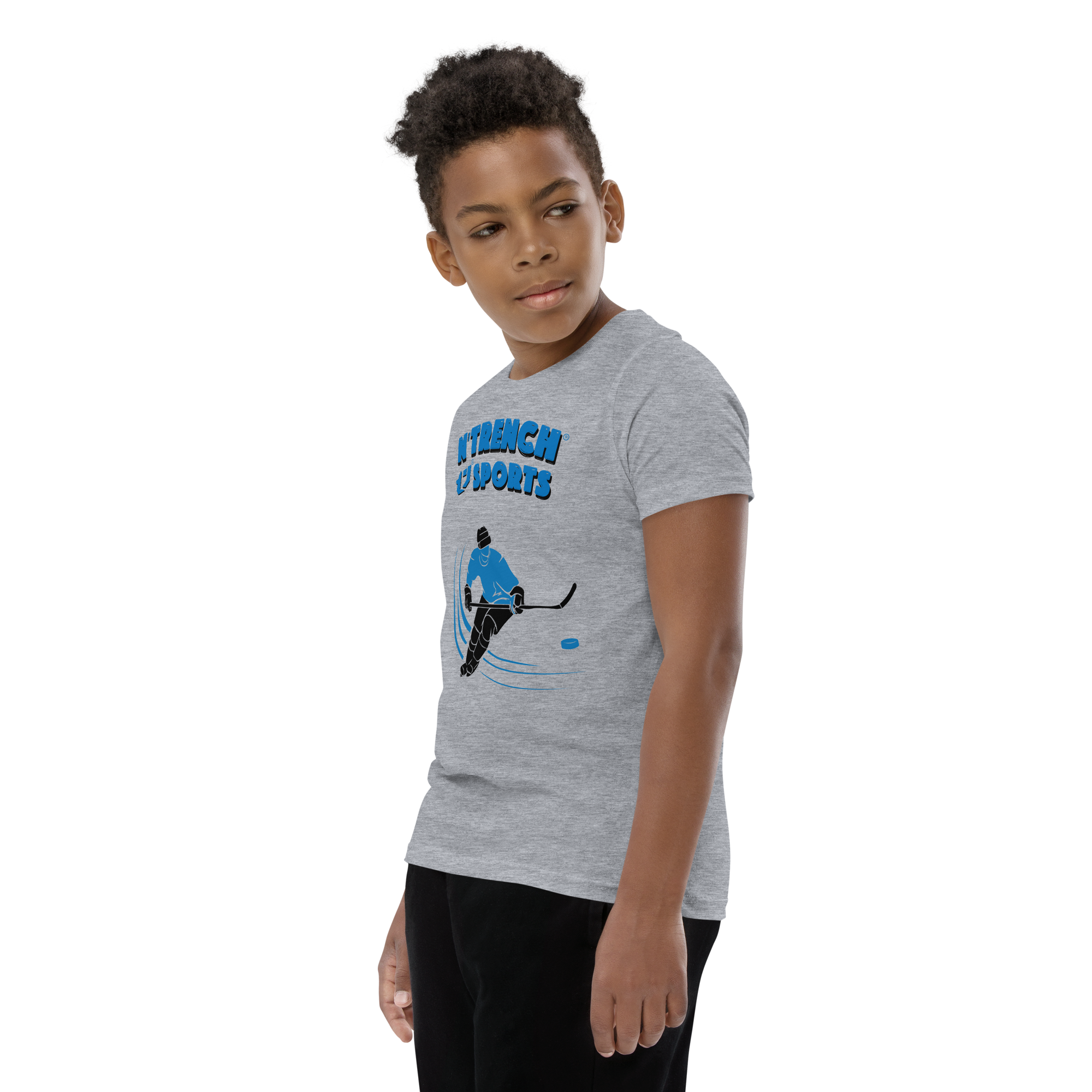 N'Trench Boys Hockey Youth Short Sleeve T-Shirt