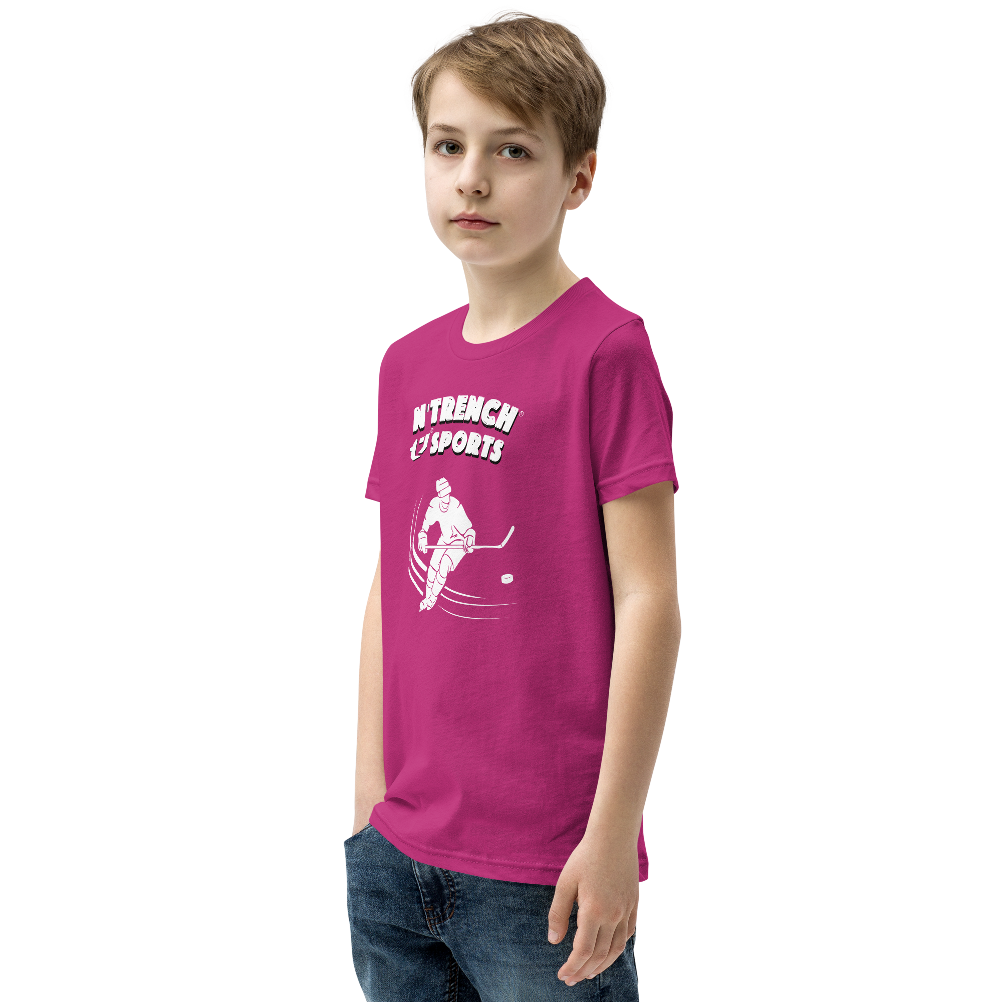 N'Trench Boys Hockey Youth Short Sleeve T-Shirt