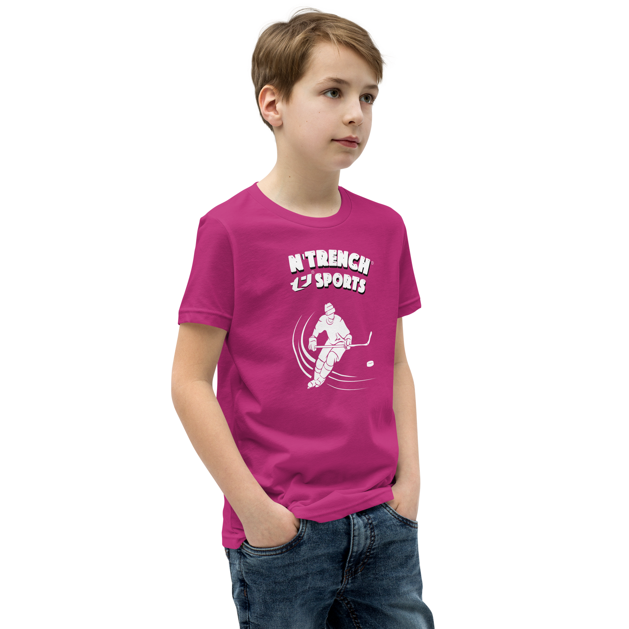 N'Trench Boys Hockey Youth Short Sleeve T-Shirt