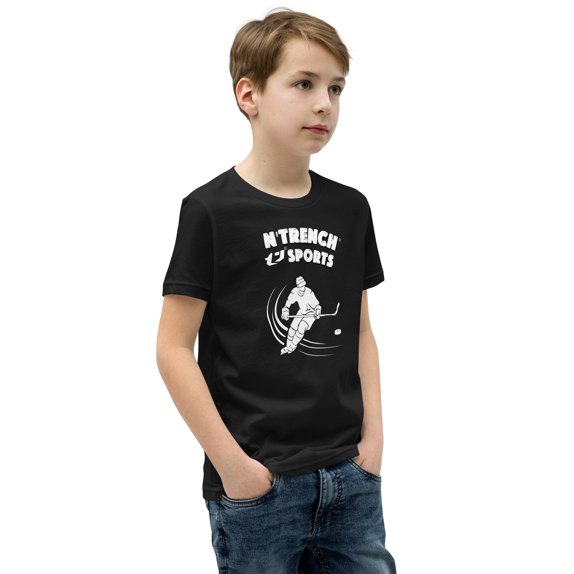 N'Trench Boys Hockey Youth Short Sleeve T-Shirt