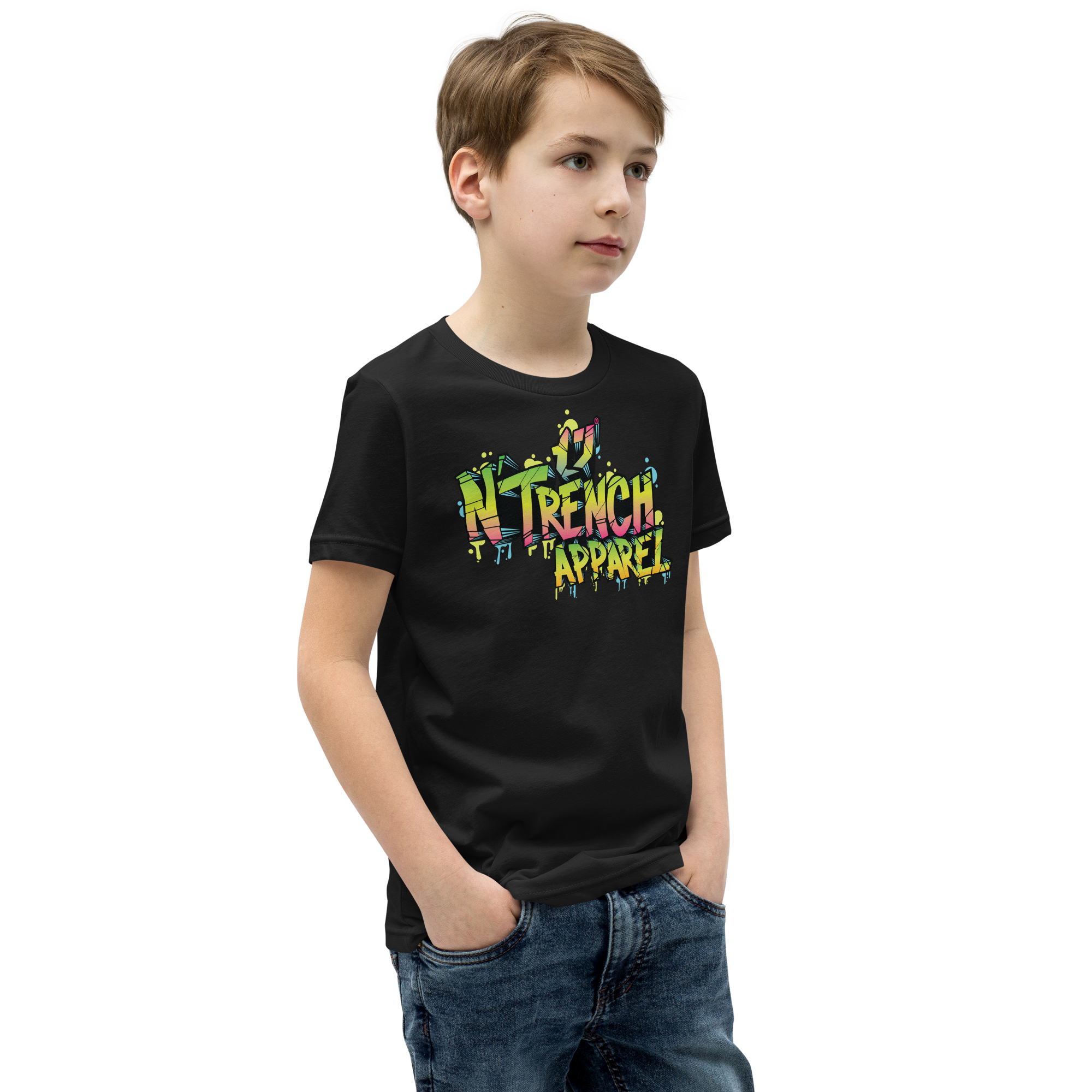 N'Trench Apparel Graffiti Youth Short Sleeve T-Shirt