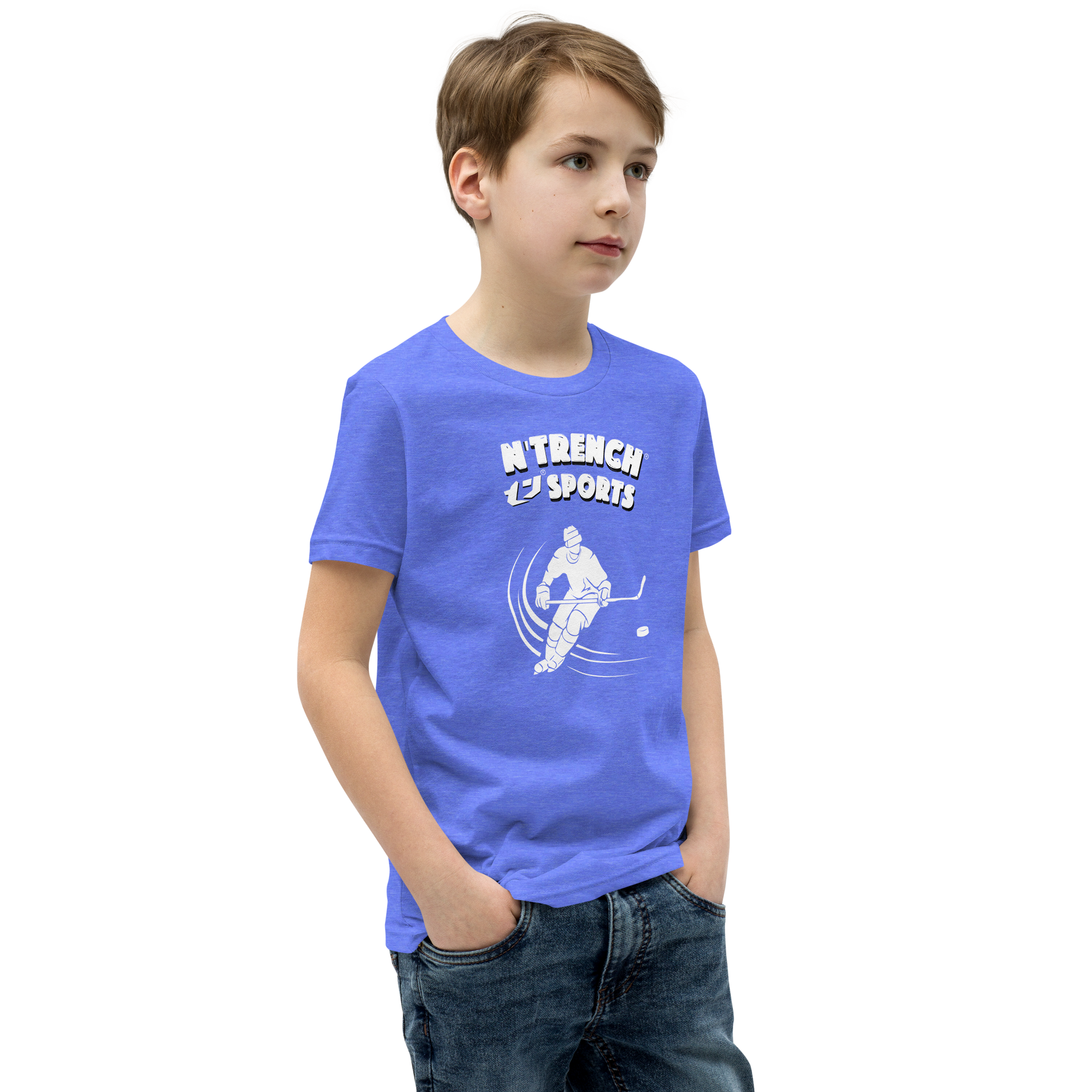 N'Trench Boys Hockey Youth Short Sleeve T-Shirt