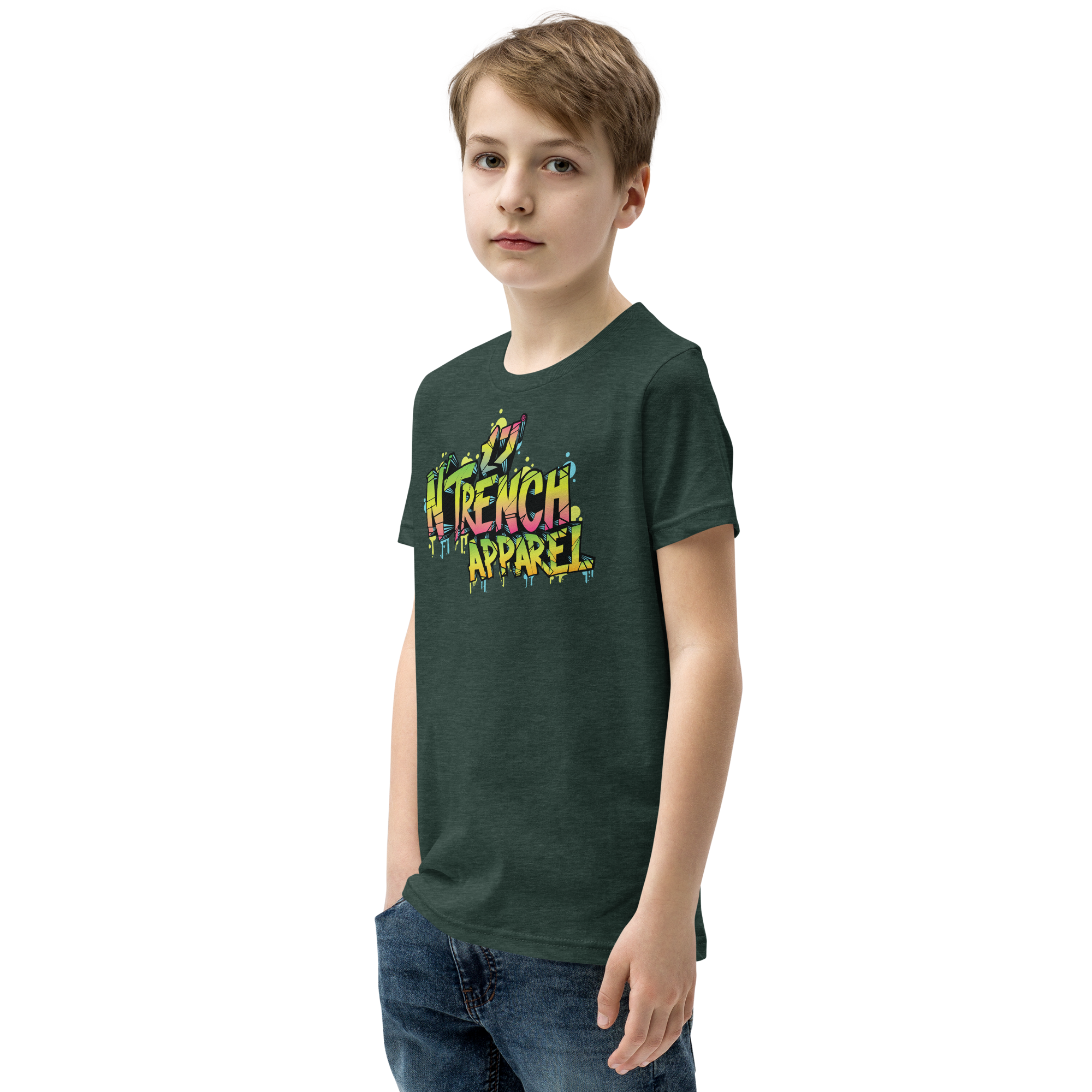 N'Trench Apparel Graffiti Youth Short Sleeve T-Shirt