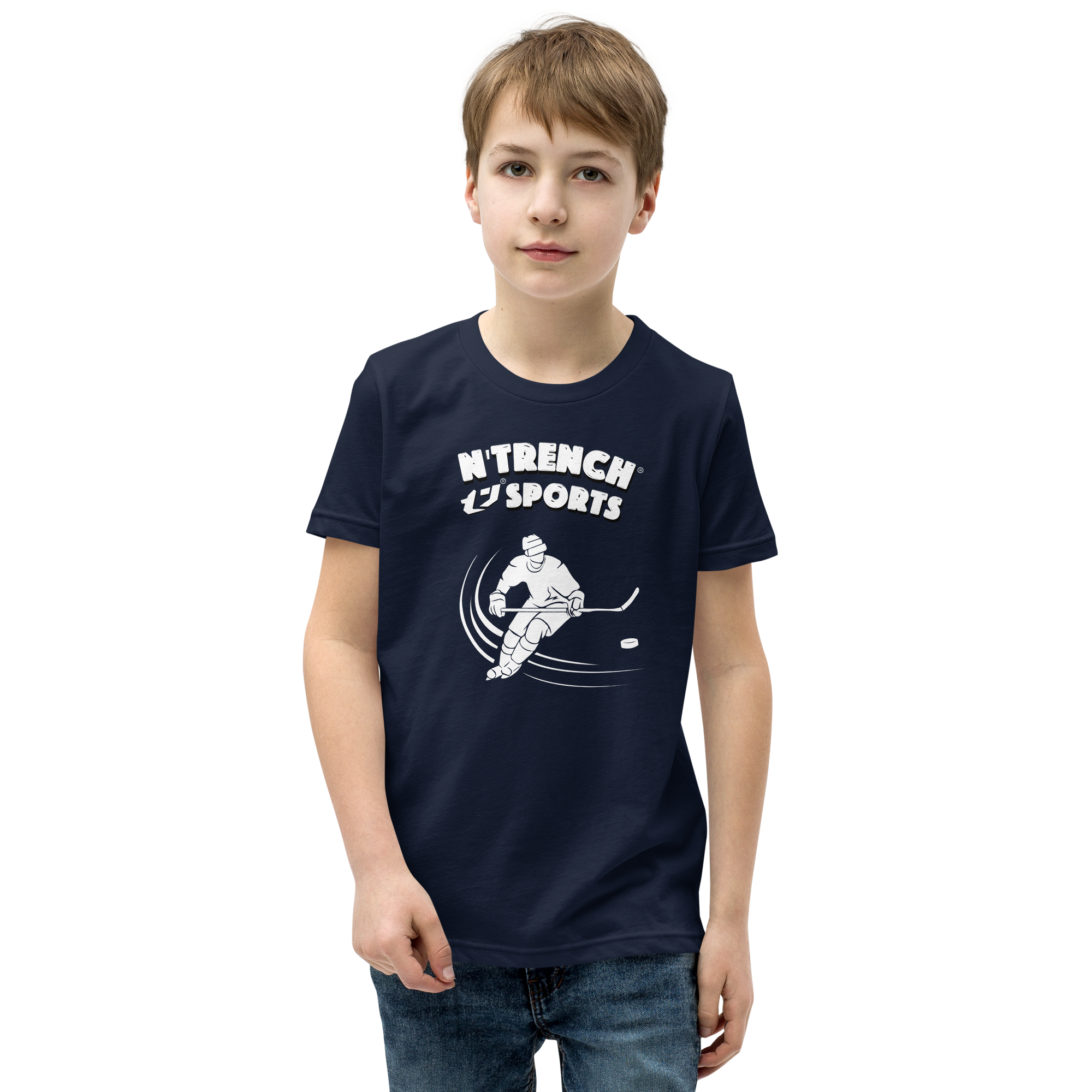 N'Trench Boys Hockey Youth Short Sleeve T-Shirt