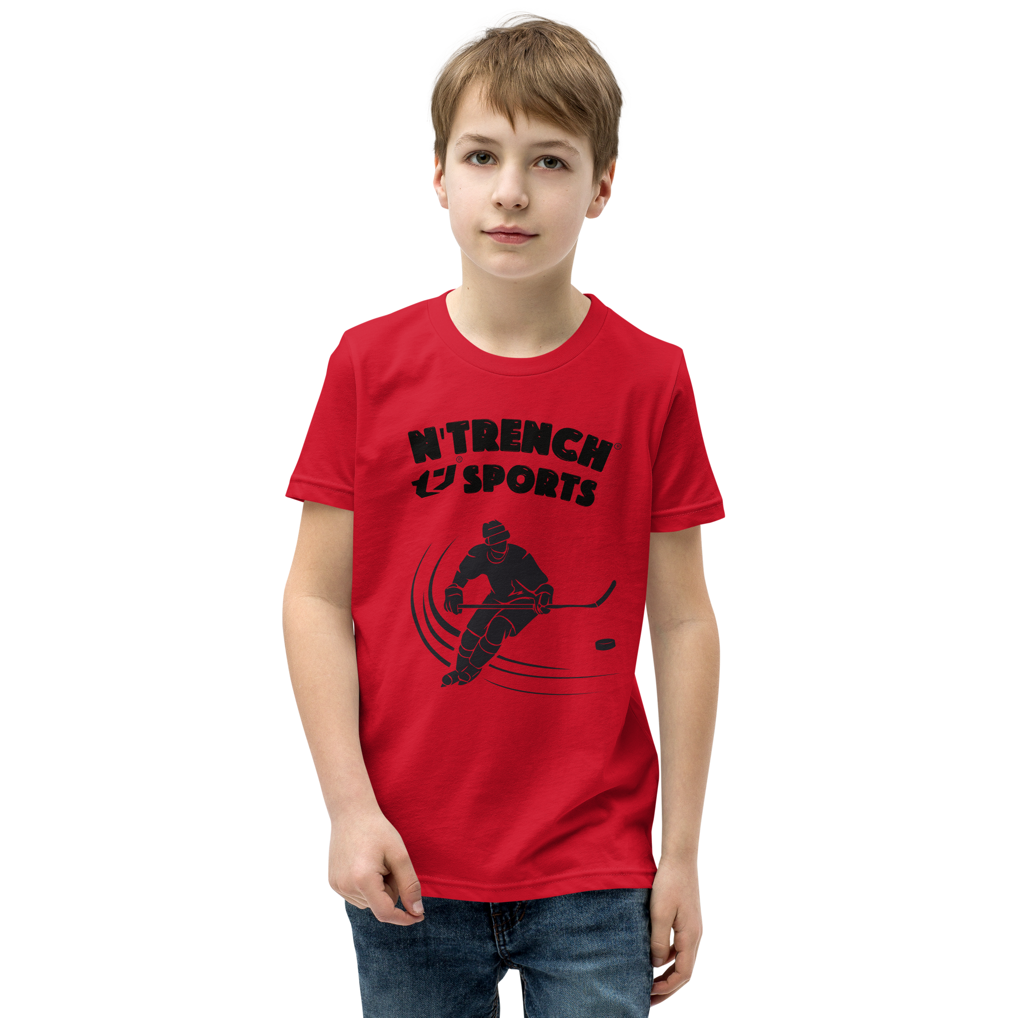 N'Trench Boys Hockey Youth Short Sleeve T-Shirt