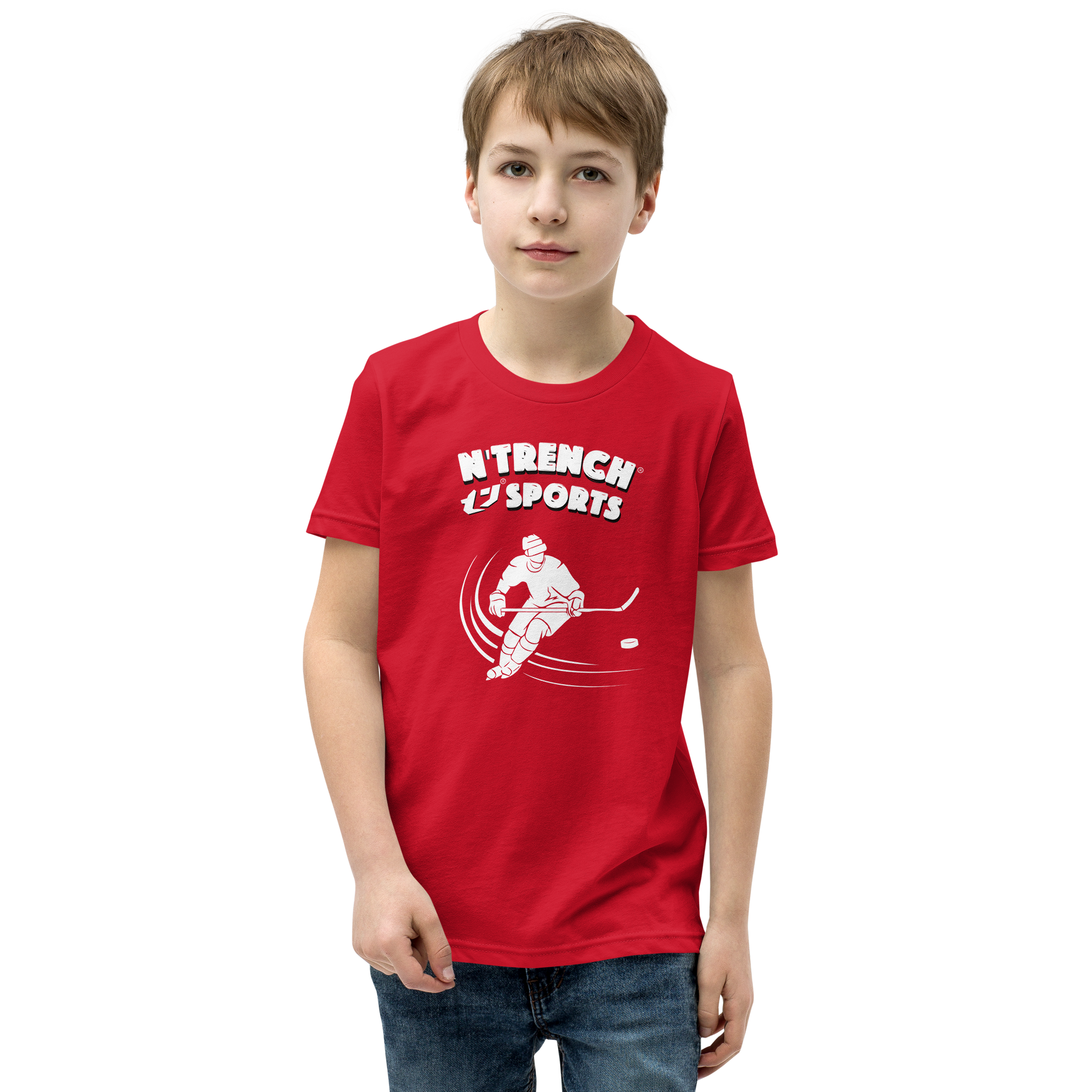 N'Trench Boys Hockey Youth Short Sleeve T-Shirt