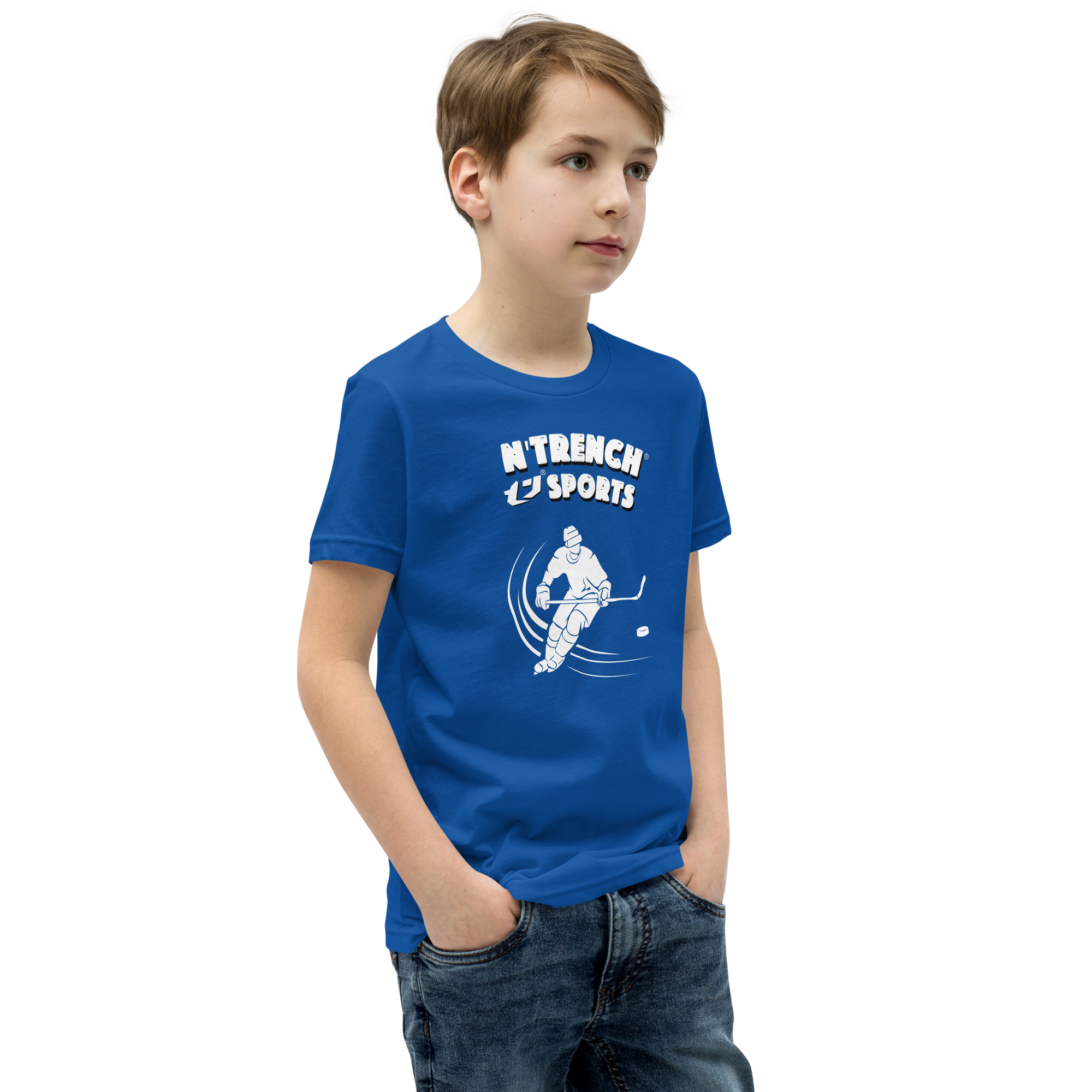 N'Trench Boys Hockey Youth Short Sleeve T-Shirt