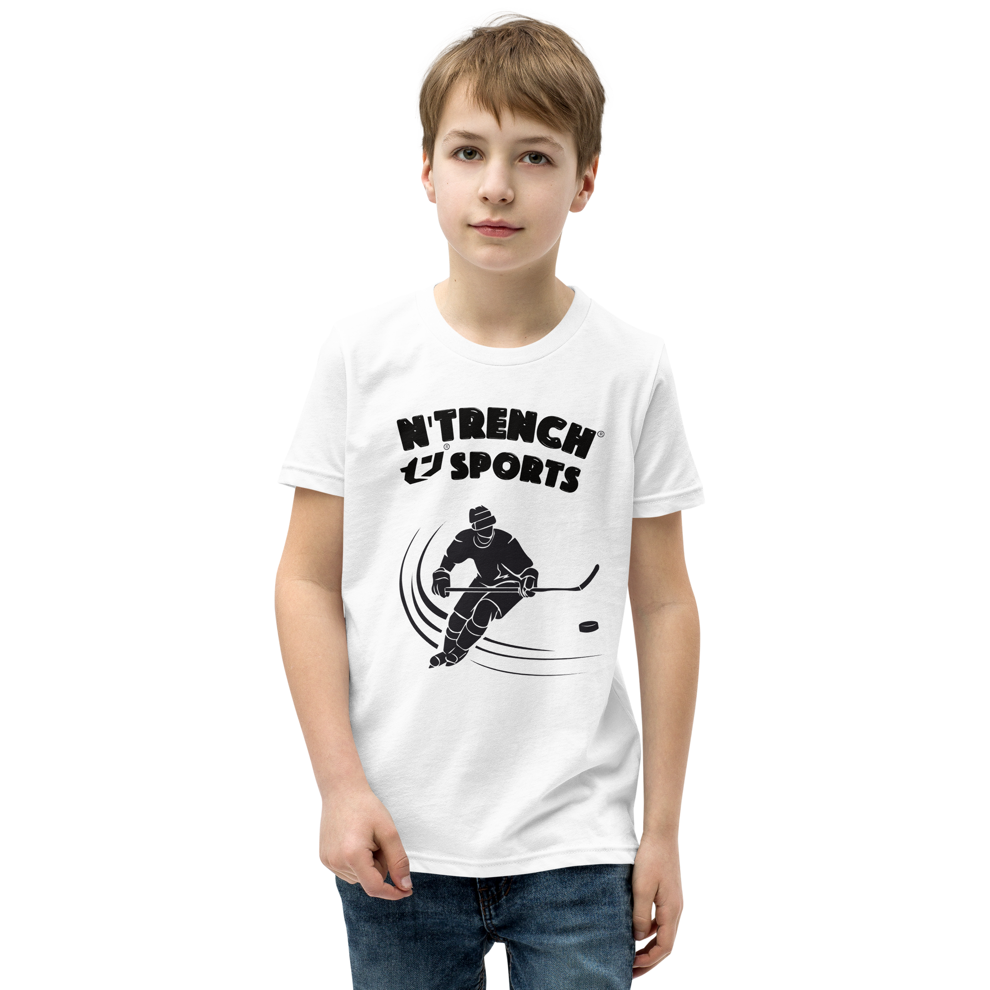 N'Trench Boys Hockey Youth Short Sleeve T-Shirt