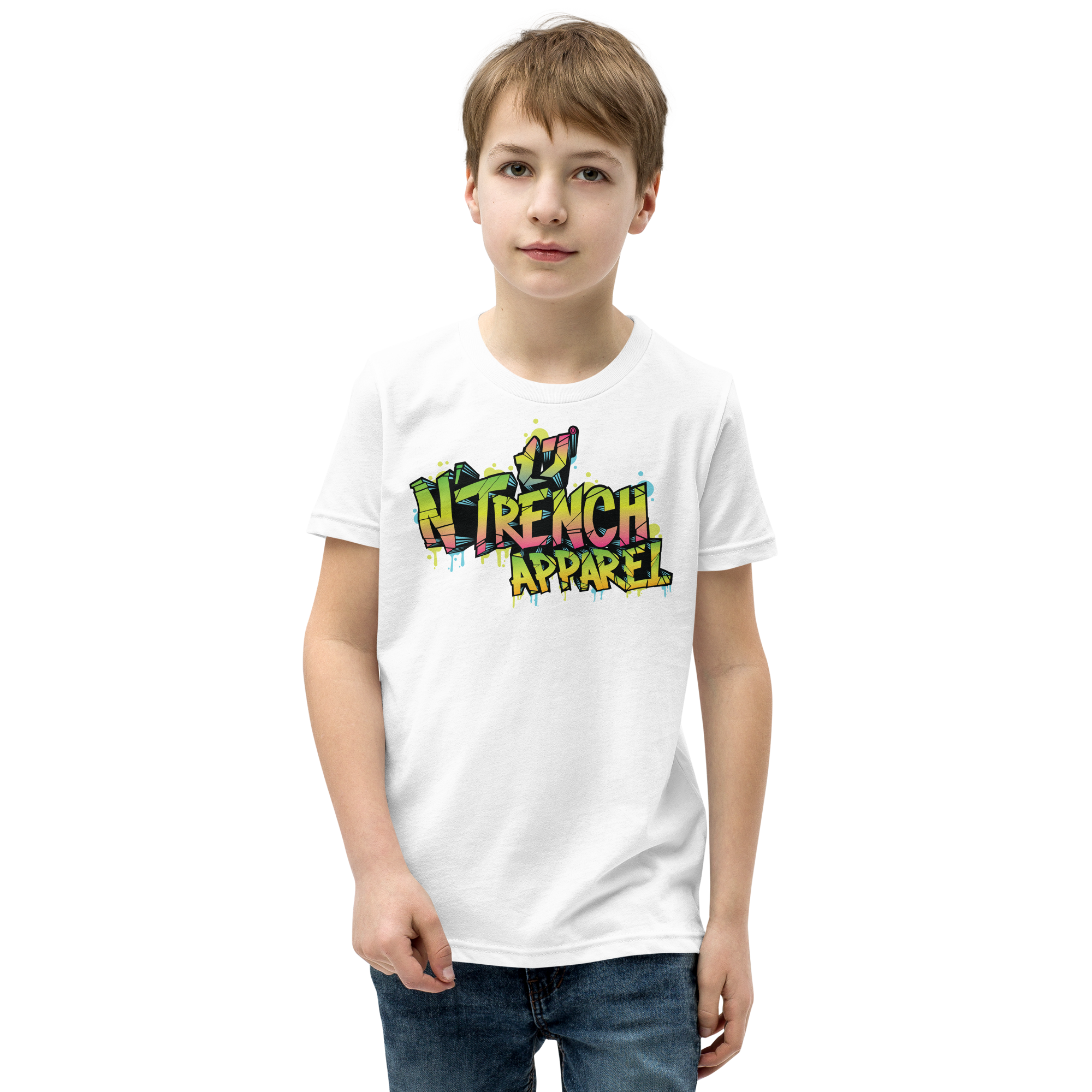 N'Trench Apparel Graffiti Youth Short Sleeve T-Shirt