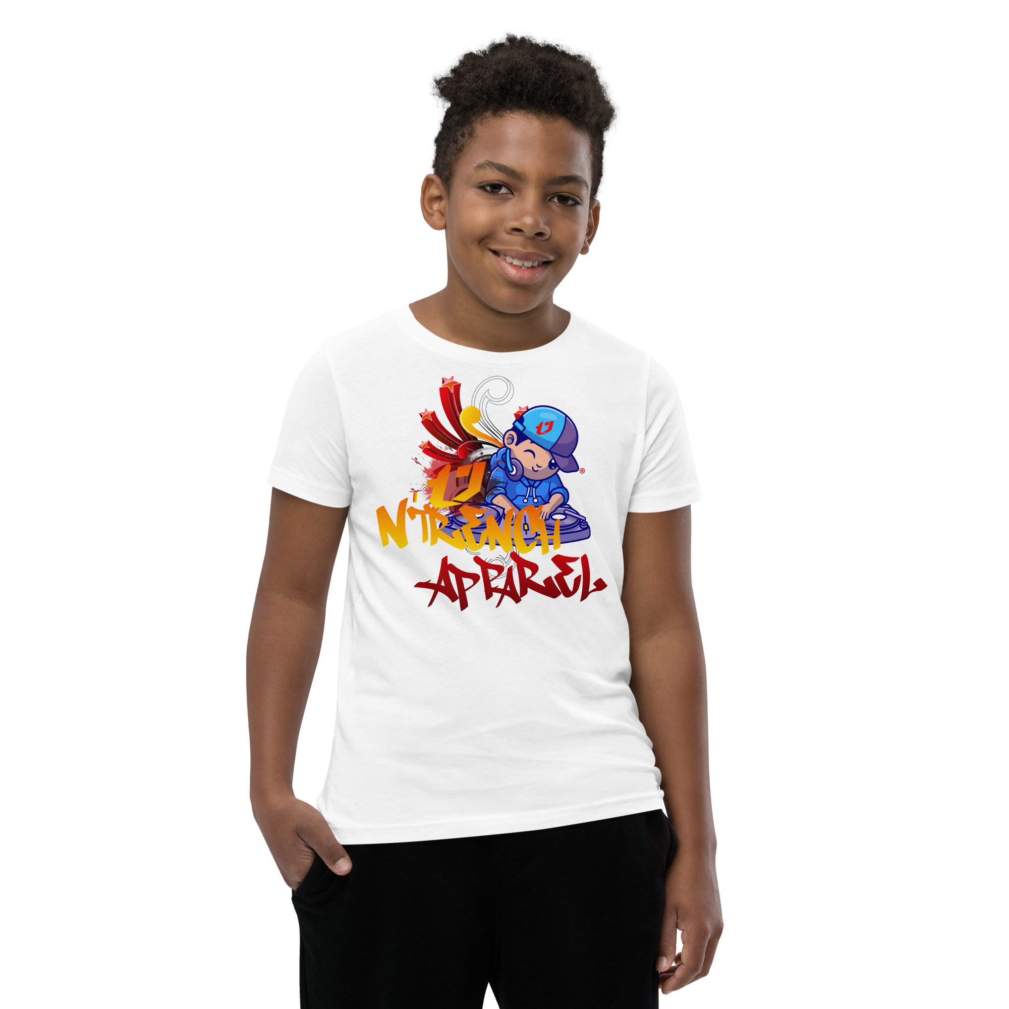 KIds And Youth DJ Design Short Sleeve T-Shirt