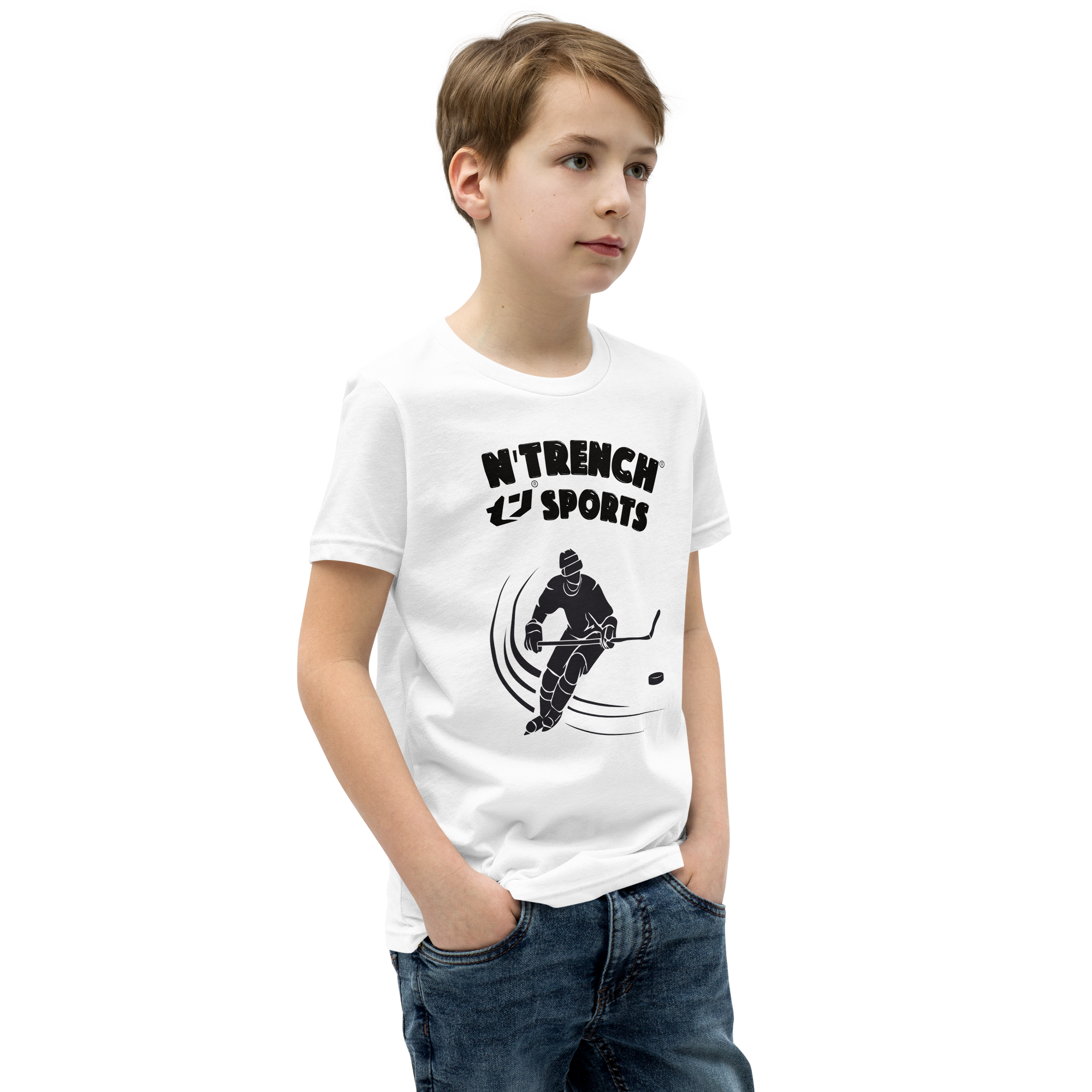 N'Trench Boys Hockey Youth Short Sleeve T-Shirt