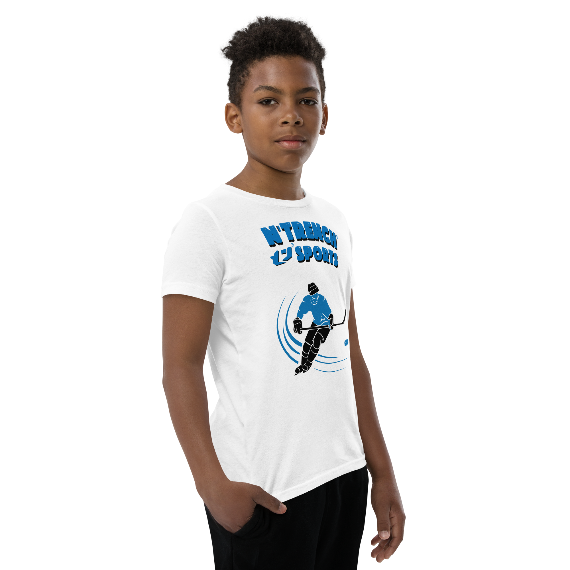 N'Trench Boys Hockey Youth Short Sleeve T-Shirt